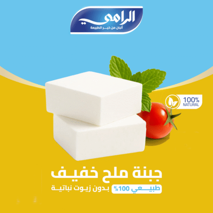 جبنة ملح خفيف طبيعي 100% بـدون زيـوت نباتيــــة